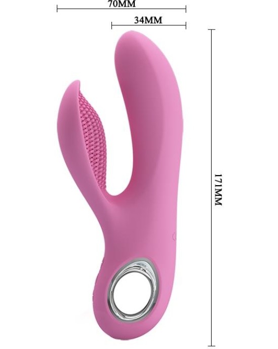 Prettylove Vibe Canrol USB Silicone Soft Pink