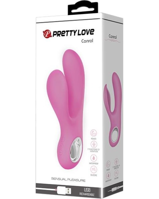 Prettylove Vibe Canrol USB Silicone Soft Pink
