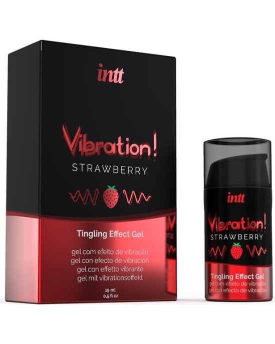 Intt Liquid Vibrator Warm Effect Aroma Strawberry 15 ml
