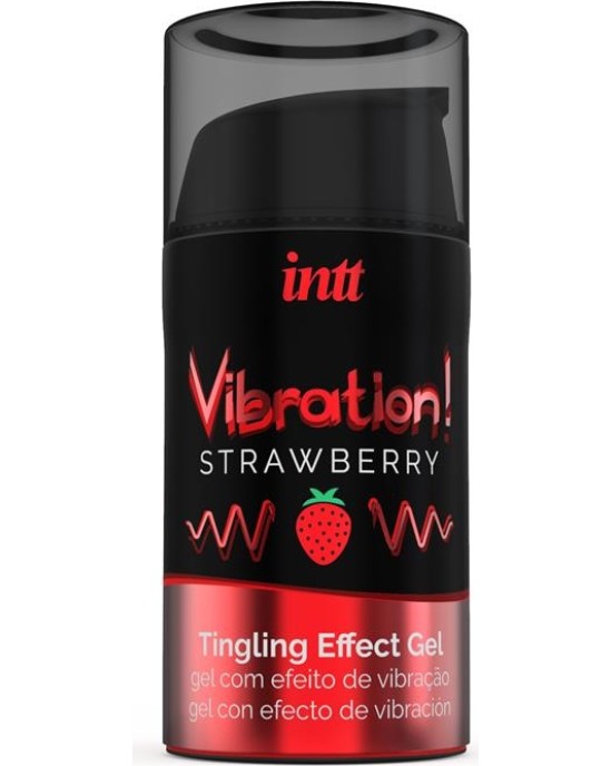 Intt Liquid Vibrator Warm Effect Aroma Strawberry 15 ml
