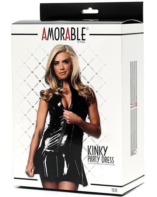 Amorable Latex Dress ith Zipper