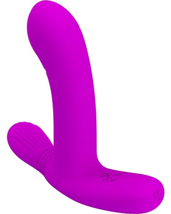 Baile Strap-on "tauriņš" ar pulti violets