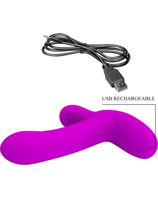 Baile Strap-on "tauriņš" ar pulti violets