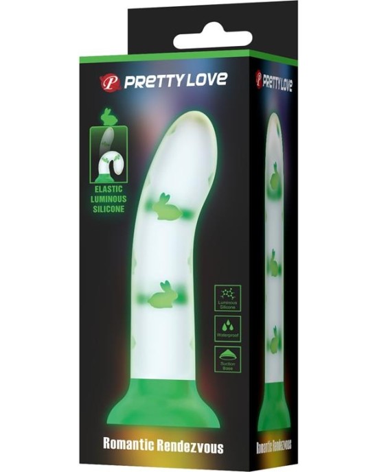 Prettylove Glows in the dark Dildo Romantic Rendezvous