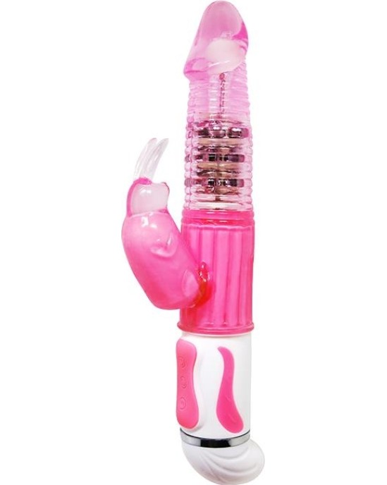 King Cock Loceklis 15.24 cm vibrējošs STIFFY - miesas krāsas