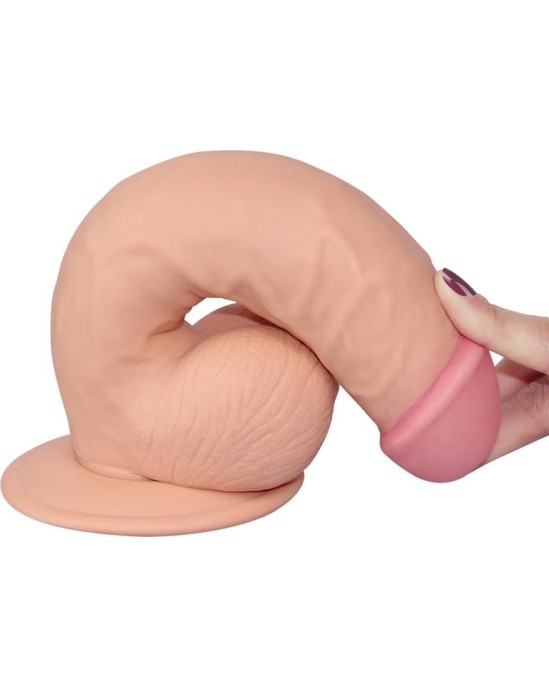 Basecock Reālistisks vibrators ar sēkliniekiem un pulti 19,5cm