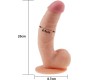 Basecock Reālistisks vibrators ar sēkliniekiem un pulti 19,5cm