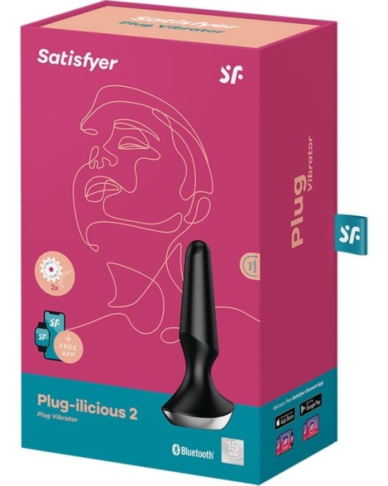 Satisfyer Connect SATISFYER - PLUG ILICIOUS 2 PLUG VIBRATOR BLACK