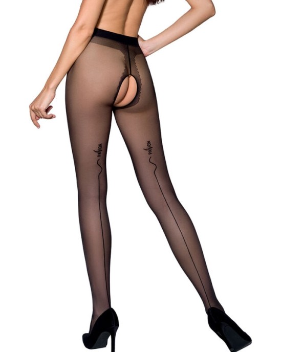 Passion Woman Garter & Stock PASSION - TIOPEN 010 BLACK TIGHTS 3/4 20 DEN
