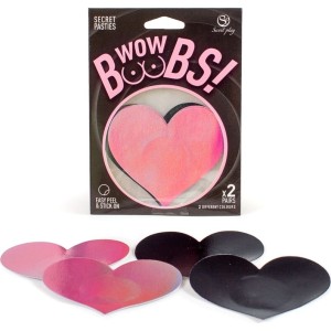 Secretplay 100% Fetish SECRET PLAY - WOW BOOBS! HEART NIPPLE COVERS
