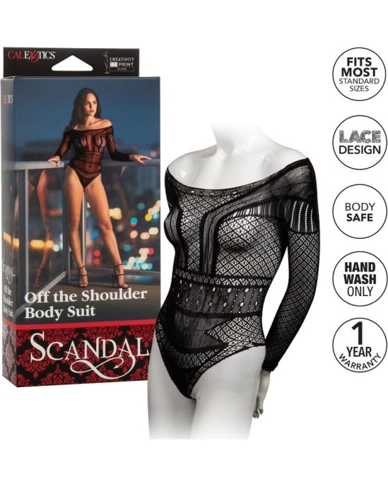 Calexotics SCANDAL SHOULDER BODY SUIT ONE SIZE
