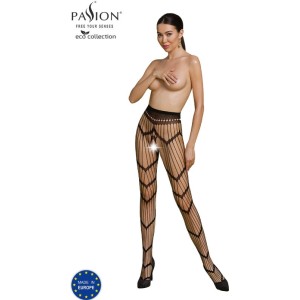 Passion Woman Garter & Stock PASSION - ECO COLLECTION BODYSTOCKING ECO S006 BLACK