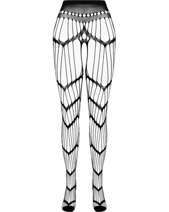 Passion Woman Garter & Stock PASSION - ECO COLLECTION BODYSTOCKING ECO S006 BLACK