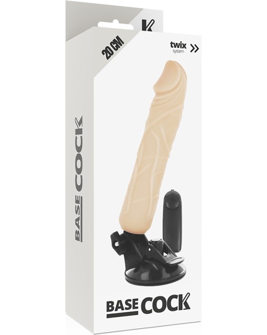 Basecock REALISTIC VIBRATOR REMOTE CONTROL FLESH 20 CM