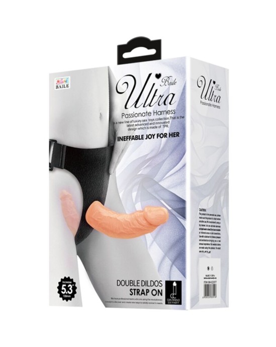 Baile Harness Collection Strap-on biksītes ar dubulto Dildo