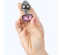 Secretplay Toys SECRET PLAY - METAL BUTT PLUG FUCHSIA HEART SMALL SIZE 7 CM