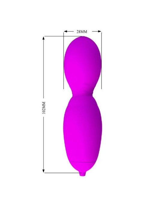 Pretty Love Flirtation PRETTY LOVE - VEGA rotācijas un vibrēšanas masieris ar 12 Funkcijām, violets