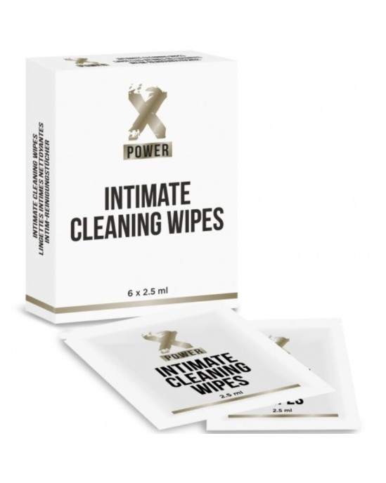 Xpower INTIMATE CLEANING WIPES 6 UNITS