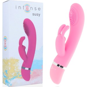 Intense Couples Toys Vibrators ar klitora stimulātoru rozā