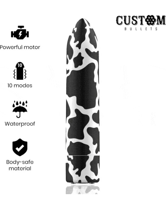 Custom Bullets RECHARGEABLE COW MAGNETIC 10 INTENSITIES