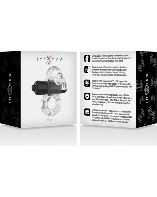 Intense Couples Toys INTENSE - FRY TRANSPARENT VIBRATING RING