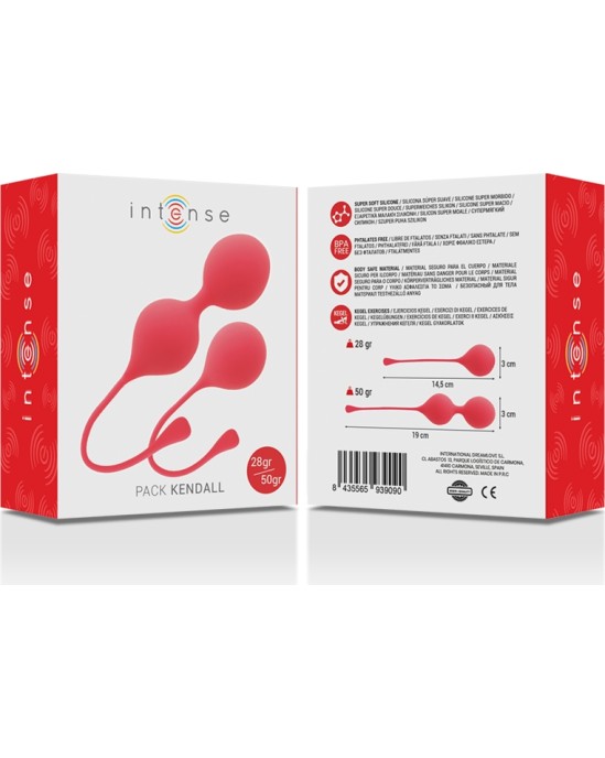 Intense Health & Fun INTENSE — НАБОР БУСИН KEGEL KENDALL sarkans