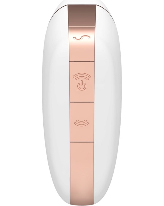 Satisfyer Connect SATISFYER LOVE TRIANGLE ВОЗДУШНЫЙ ИМПУЛЬСНЫЙ СТИМУЛЯТОР И ВИБРАТОР - БЕЛЫЙ