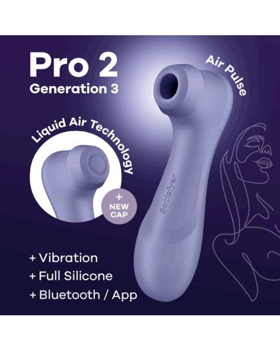 Satisfyer Connect SATISFYER PRO 2 GENERACIÓN 3 - LILAC BLUETOOTH & APP