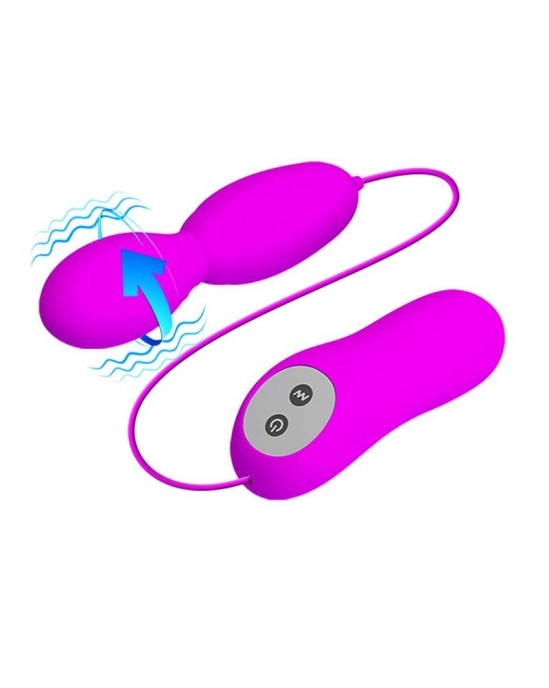 Pretty Love Flirtation PRETTY LOVE - VEGA ROTATION AND VIBRATION MASSAGER WITH 12 FUNCTIONS FUCHSIA