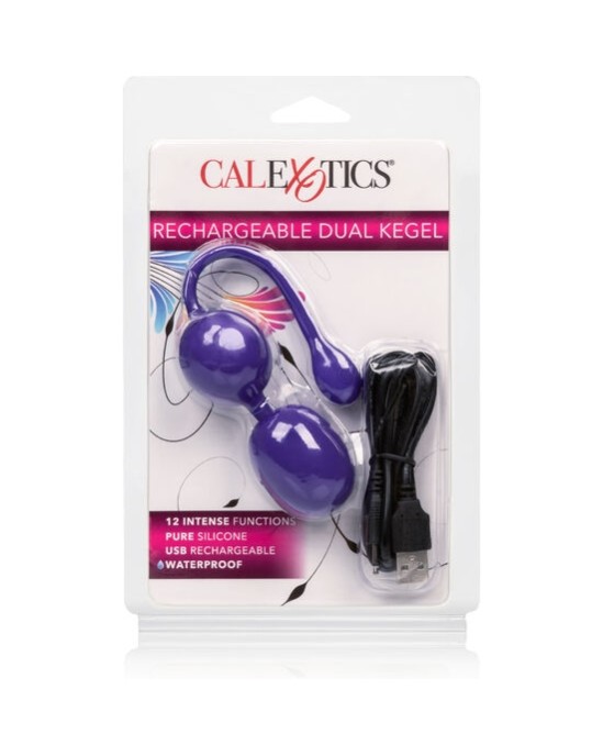 California Exotics CALEX RECHARGEABLE DUAL KEGEL violets