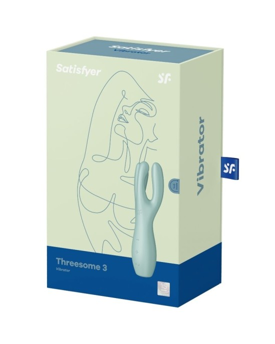 Satisfyer Vibrator SATISFYER THREESOME 3 ВИБРАТОР - МЯТА