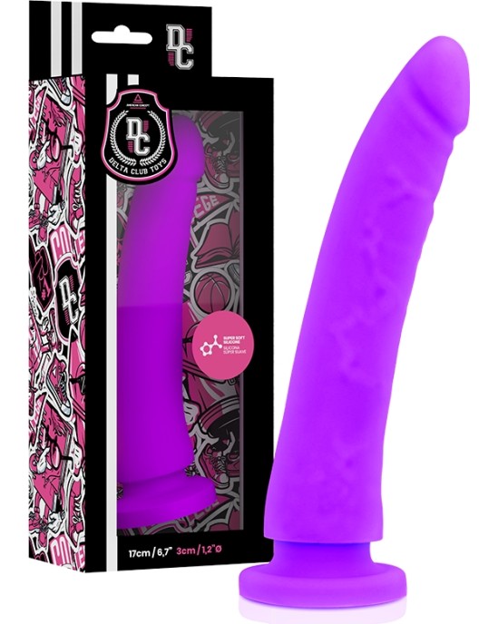 Deltaclub DELTA CLUB - TOYS LILAC DILDO MEDICAL SILICONE 17 X 3 CM