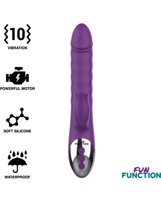 Fun Function Vibrators ar klitora stimulātoru