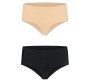 Bye Bra - Underwear BYE BRA INVISIBLE HIGH BRIEF 2 PACK S