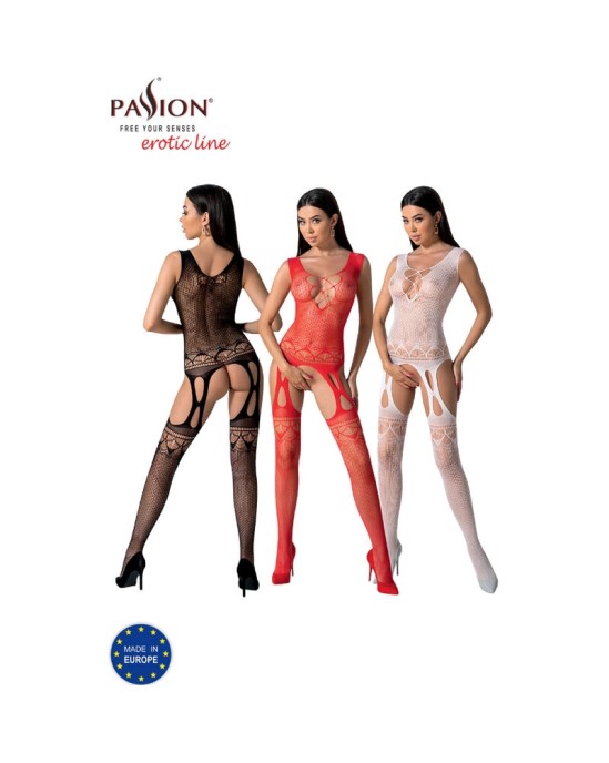 Passion Woman Bodystockings PASSION - BS099 RED BODYSTOCKING VIENS IZMĒRS