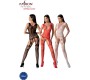 Passion Woman Bodystockings PASSION - BS099 RED BODYSTOCKING ONE SIZE