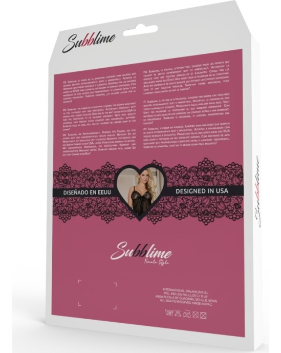 Subblime Babydolls SUBBLIME PEIGNOIR - MEŽĢĪŅU IZPLAUMAS PIEKĻUVES S/M