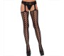 Leg Avenue Hosiery LEG AVENUE - ZEĶU TĪKLS UN PRIEKŠVETE MELNA