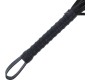 Darkness Sensations DARKNESS - BLACK BONDAGE WHIP WITH LEATHER HANDLE