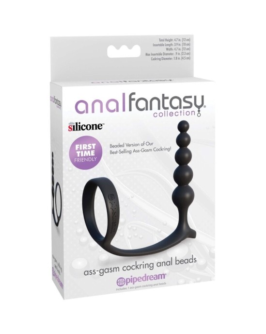 Anal Fantasy Elite Collection ASS-GASM COCKRING ANĀLĀS Pērlītes