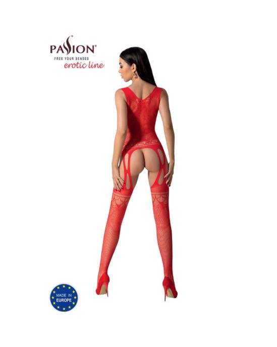 Passion Woman Bodystockings PASSION - BS099 RED BODYSTOCKING ONE SIZE