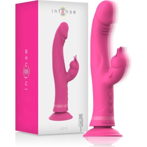 Intense Fun Vibrators ar klitora stimulātoru rozā