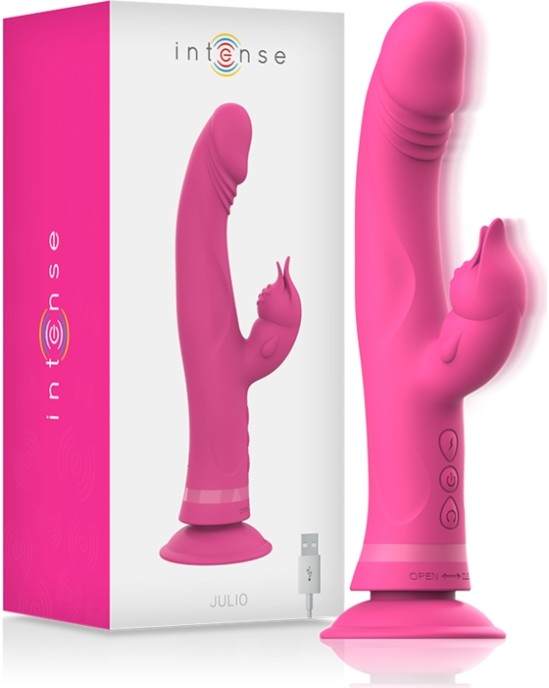 Intense Fun Vibrators ar klitora stimulātoru rozā