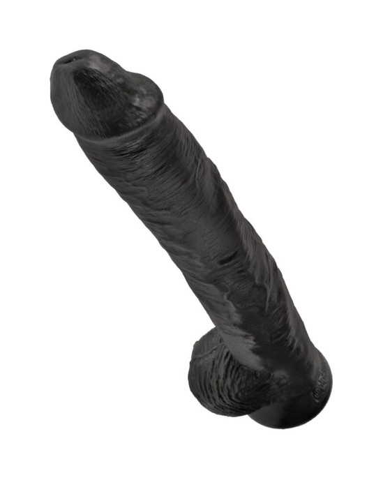 King Cock REALISTIC PENIS WITH BALLS 30.5 CM BLACK