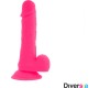 Diversia Elastīgs Vibrējošs Dildo 20,5 CM - rozā