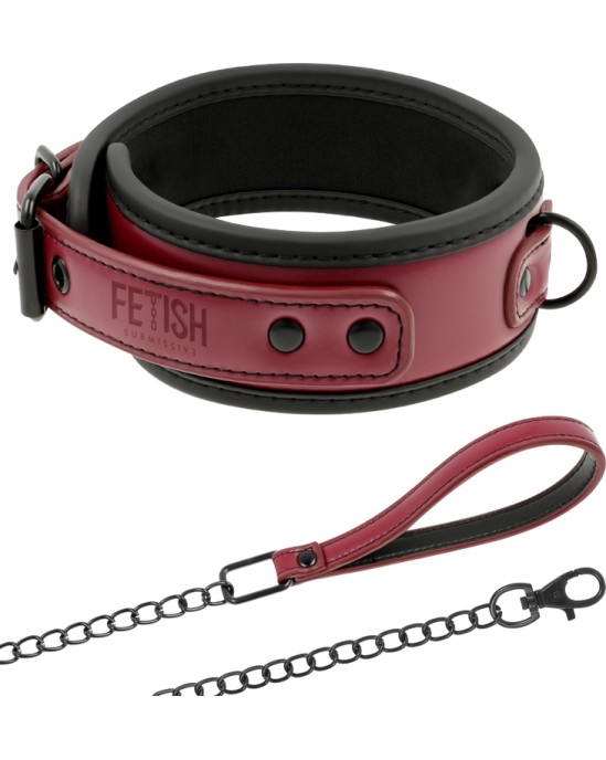 Fetish Submissive Dark Room NEOPRENE LINING CHAIN NECKLACE