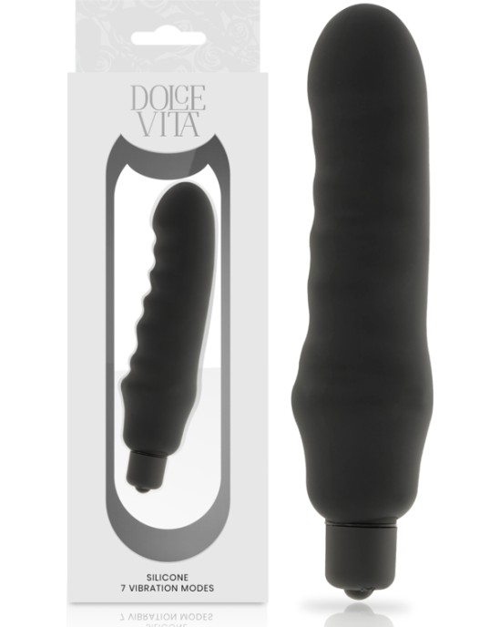 Dolce Vita Stimulējošs vibrators melns