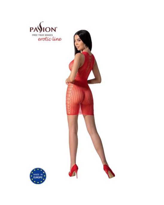 Passion Woman Bodystockings PASSION - BS097 RED BODYSTOCKING ONE SIZE