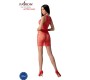 Passion Woman Bodystockings PASSION - BS097 RED BODYSTOCKING ONE SIZE