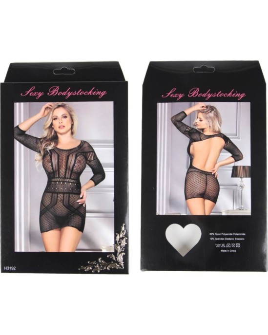 Queen Lingerie NET-DRESS BODYSTOCKING S-L